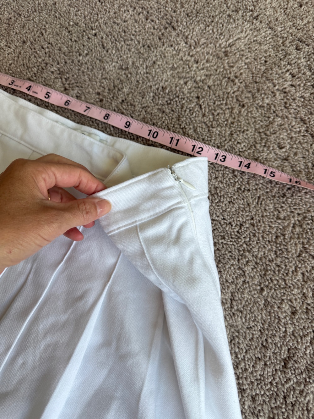 Hollister White Pleated Circle Skater tennis mini Skirt - Picture 8 of 9